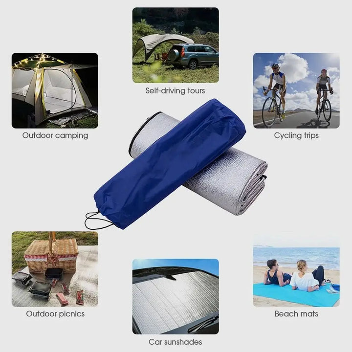 Wärmeisolierende Trekking Isomatte, 2.5cm dick, ultraleicht & robust für bequemes Camping.