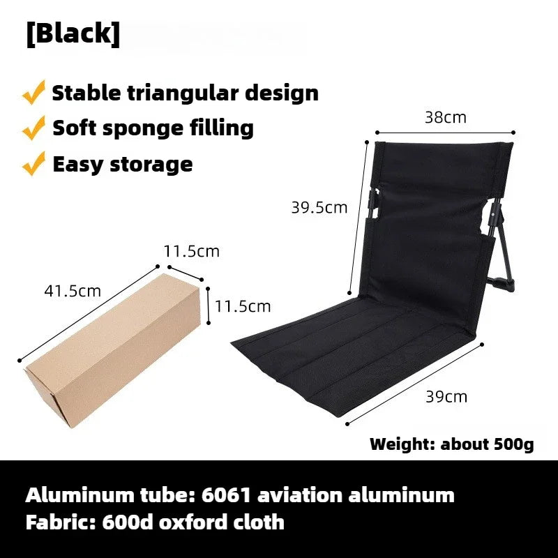 Vielseitiger Ultraleicht-Klappstuhl für Camping, Outdoor, Strand, Garten – faltbar & komfortabel.