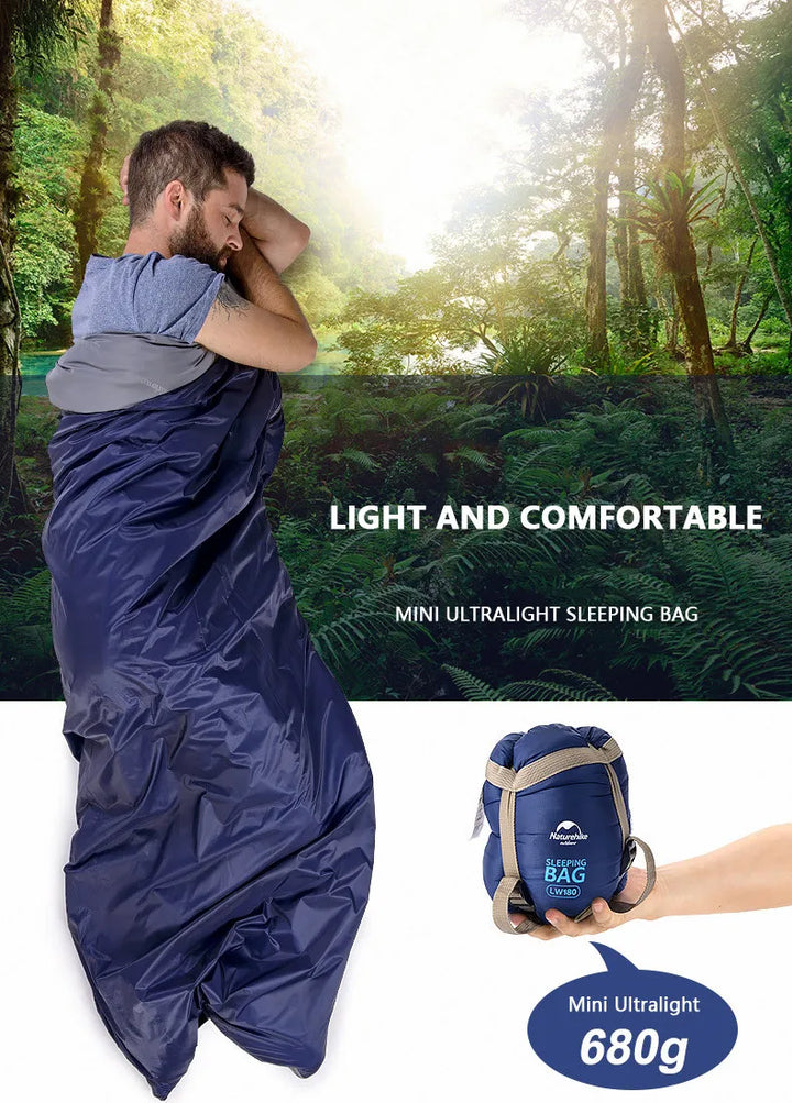 Vielseitiger Outdoor-Schlafsack 10-20°C für Camping & Wandern. Ultraleicht, kompakt & atmungsaktiv.