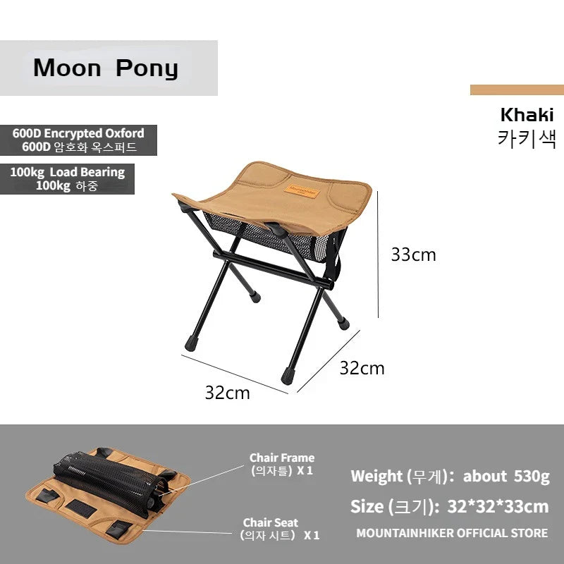Ergonomischer Outdoor-Faltstuhl, ultraleicht & komfortabel. Dein perfekter Begleiter für lange Wanderpausen.