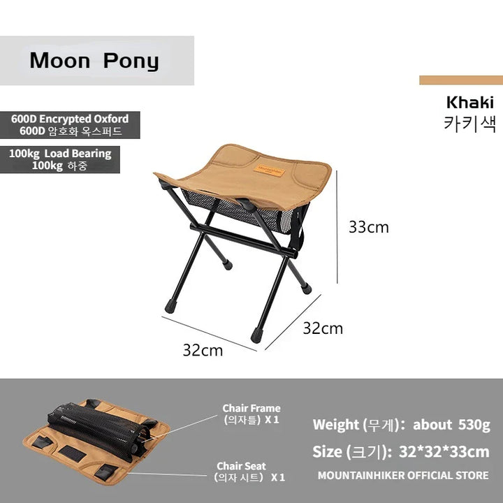 Ergonomischer Outdoor-Faltstuhl, ultraleicht & komfortabel. Dein perfekter Begleiter für lange Wanderpausen.