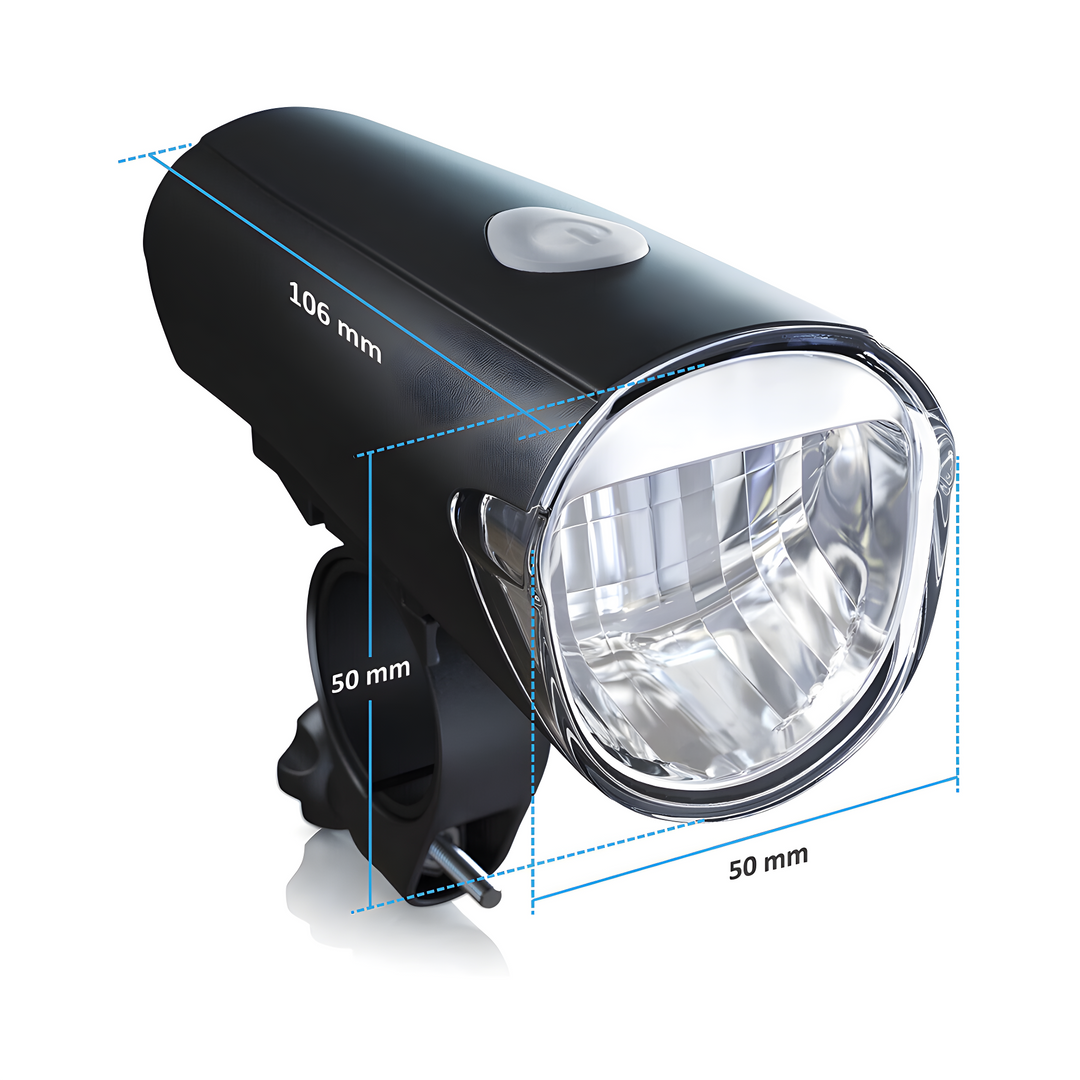 Das BrightRide LED Fahrradlicht-Set macht Nachtfahrten & Outdoor-Radfahren sicher bei jedem Wetter.
