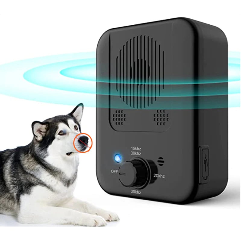 Ultraschall-Antibellgerät für effektive Bellkontrolle bei Hunden zuhause & im Garten.