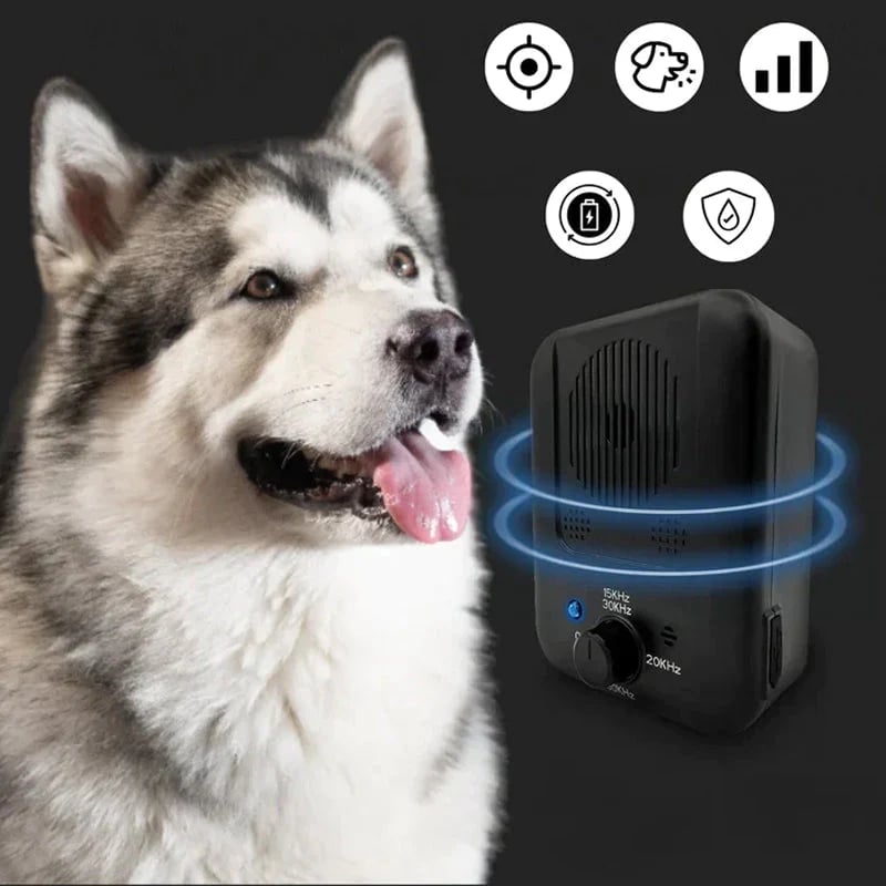 Kompaktes Ultraschall-Antibellgerät, ideal für Hundetraining & Bellkontrolle drinnen & draußen.