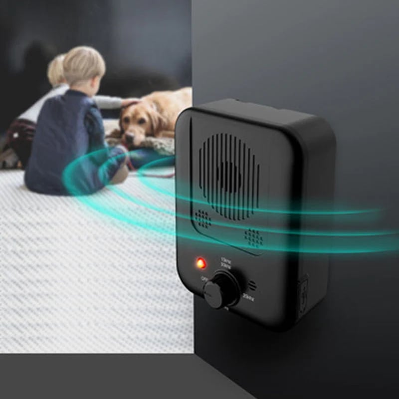Wiederaufladbares Ultraschall-Antibellgerät, energieeffizient für langfristige, humane Bellkontrolle.