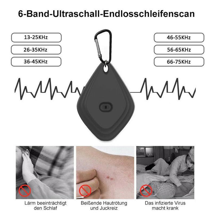 Kompaktes Ultraschallgerät gegen Flöhe & Zecken bei Haustieren. Schützt Hund & Katze ohne Chemie.