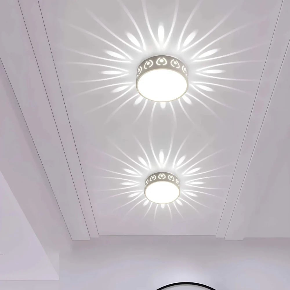 Minimalistische LED-Deckenlampe. Gleichmäßiges Licht, ultraschlankes Design. Modernes Wohnen, energieeffizient.