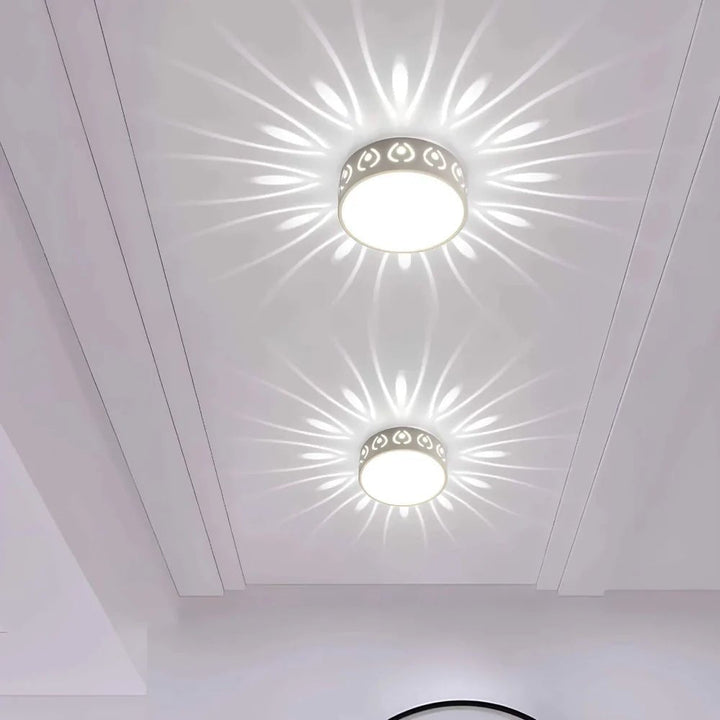 Minimalistische LED-Deckenlampe. Gleichmäßiges Licht, ultraschlankes Design. Modernes Wohnen, energieeffizient.