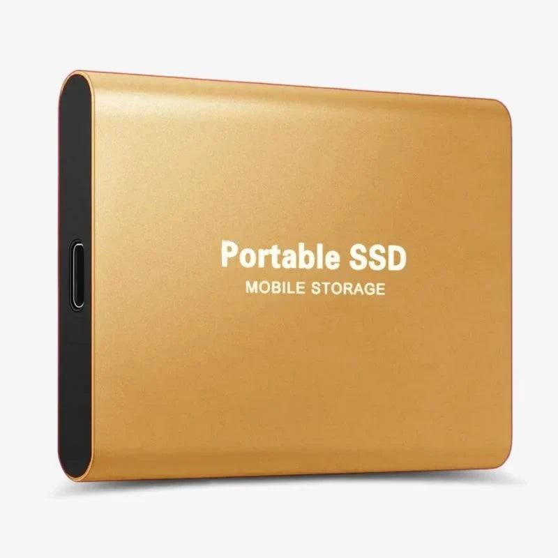 Externe USB 3.1 SSD für ultraschnelle Datenübertragung. Zuverlässiges mobiles Computerzubehör zur Datensicherung.