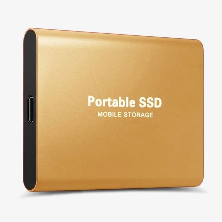 Externe USB 3.1 SSD für ultraschnelle Datenübertragung. Zuverlässiges mobiles Computerzubehör zur Datensicherung.