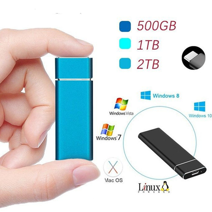 Hochgeschwindigkeits USB 3.1 Typ-C externe SSD für blitzschnelle Datenübertragung und sichere Speicherung.