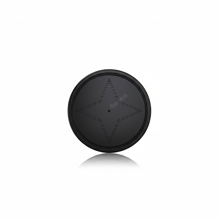 UltraTrack Mini GPS-Tracker für Echtzeit-Ortung und Diebstahlschutz. Kompakt, schwarz, unauffällig.