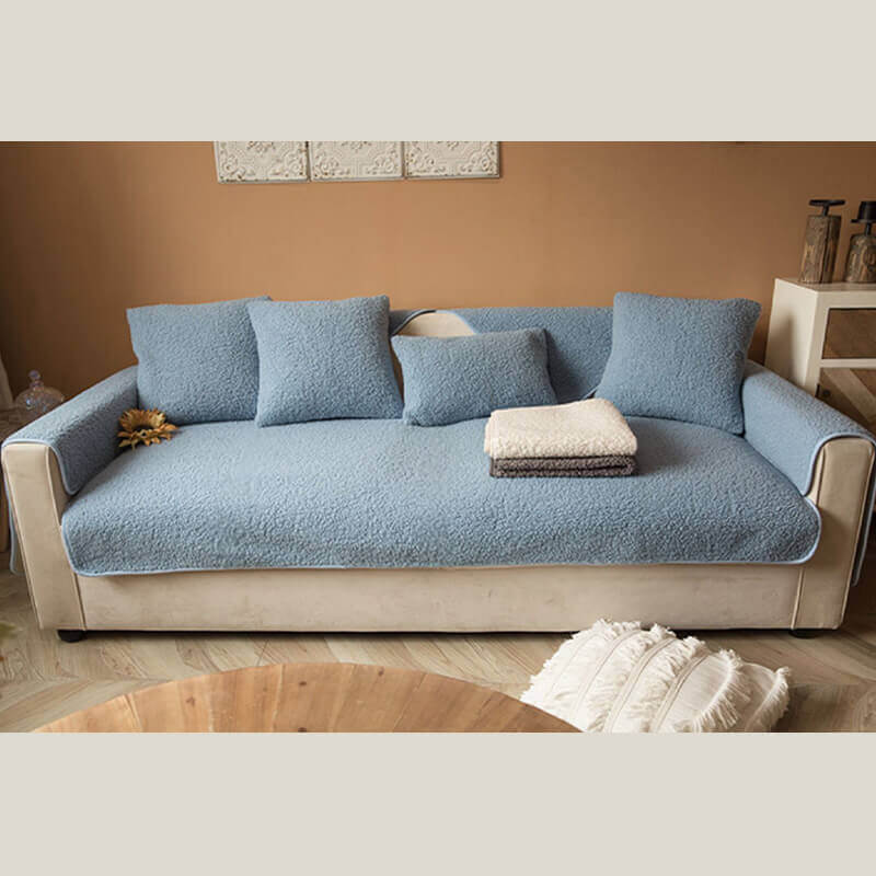 Komfortabler Teddyfleece Couchbezug, warm, weich & rutschfest, sorgt für Wohlfühlatmosphäre.