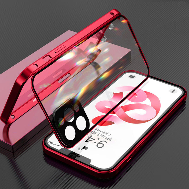 Strapazierfähige iPhone-Handyhülle: 360° Magnetschutz für Display & Rückseite. Kratz- & stoßfest.