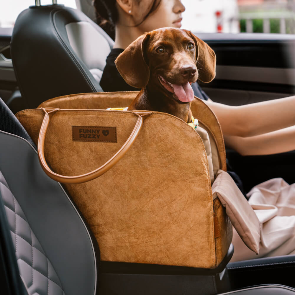 Nachhaltige Hundetasche, faltbar & leicht, ideal für komfortablen Transport.