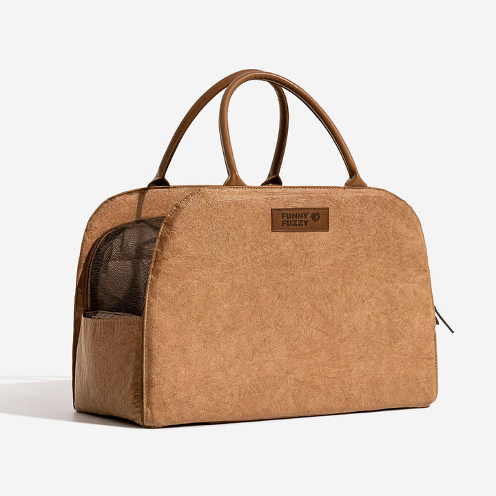 Nachhaltige Hundetasche mit abnehmbarem Boden; leicht zu reinigen.
