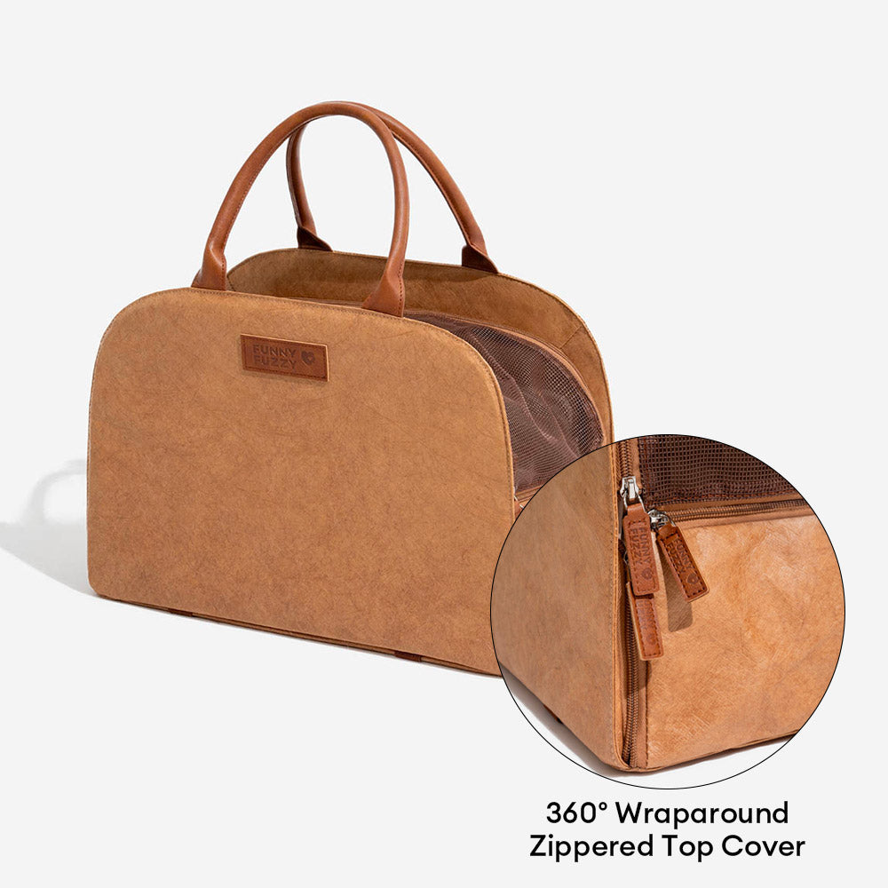 Sichere & umweltfreundliche Haustiertasche, perfekt für den Autotransport von Hunden/Katzen.