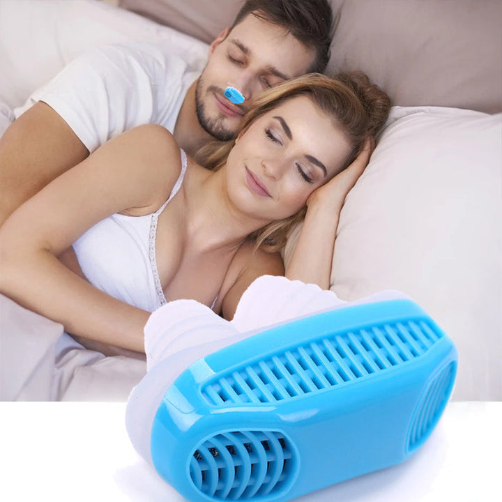 Unisex 2-in-1 Anti-Schnarch Gerät & Luftreiniger aus Silikon für besseren Schlaf und freie Atmung.