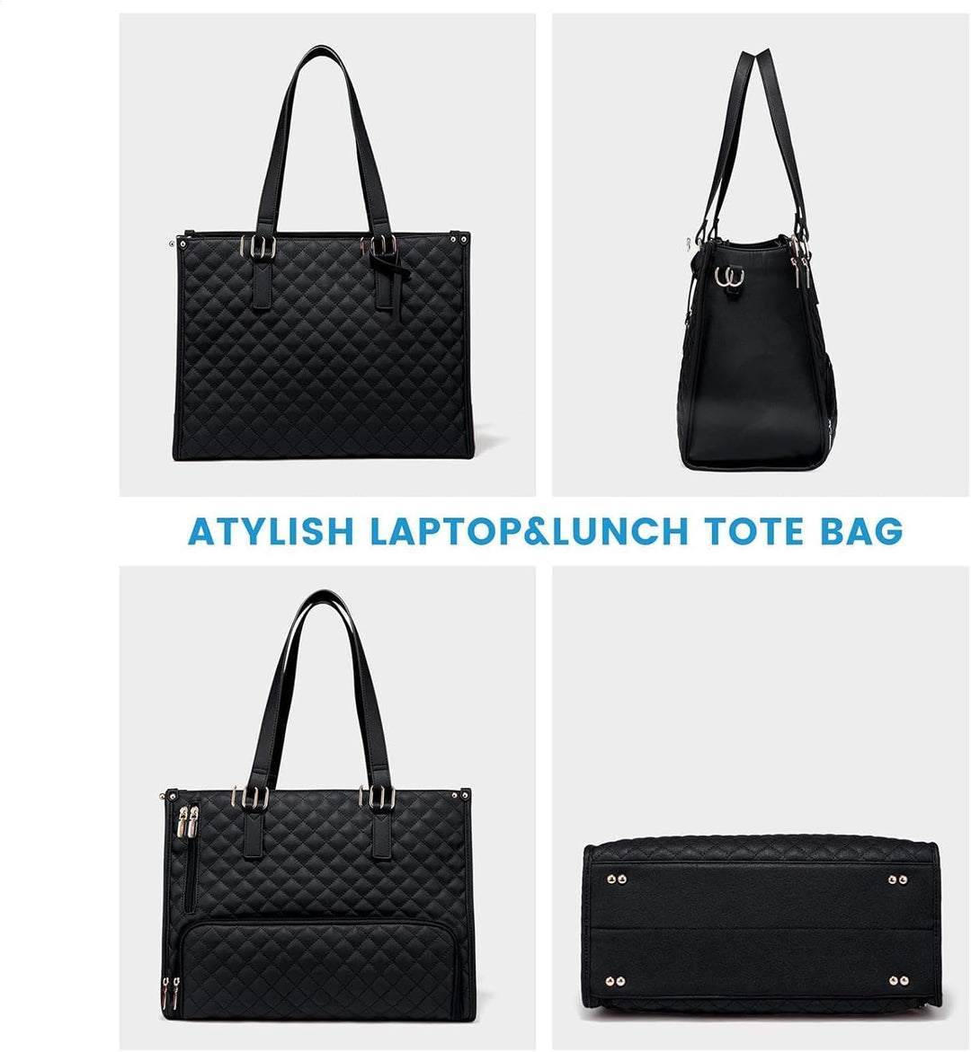 Unisex 2-in-1 Arbeitstasche: Isoliertes Fach für frische Mahlzeiten, Laptop-Schutz. Ideal für Büro & Reise.