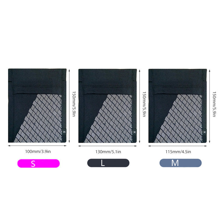 Ergonomisches 3-in-1 Sportarmband für komfortables Tragen von Smartphone, Schlüsseln & Geld beim Sport.