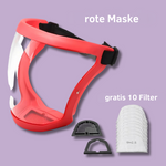 Rote maske + 10 filter
