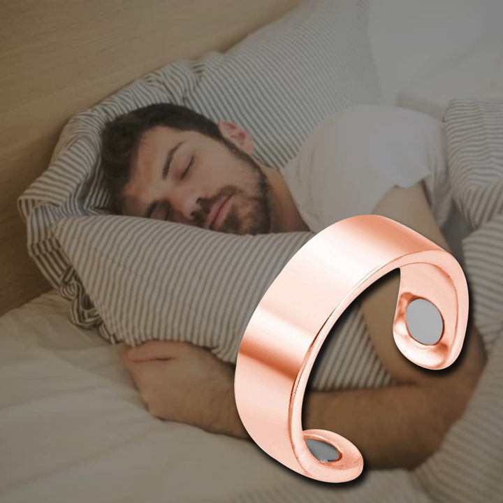 Akupressur-Schnarchstopper Ring zur Förderung der Schlafqualität und erholsamer Nächte.