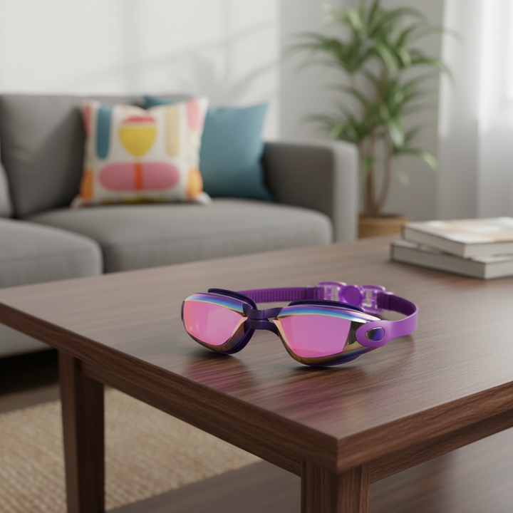 Unisex Anti-Beschlag Schwimmbrille mit UV-Schutz für klare Sicht beim Schwimmen, Training & Freizeit.