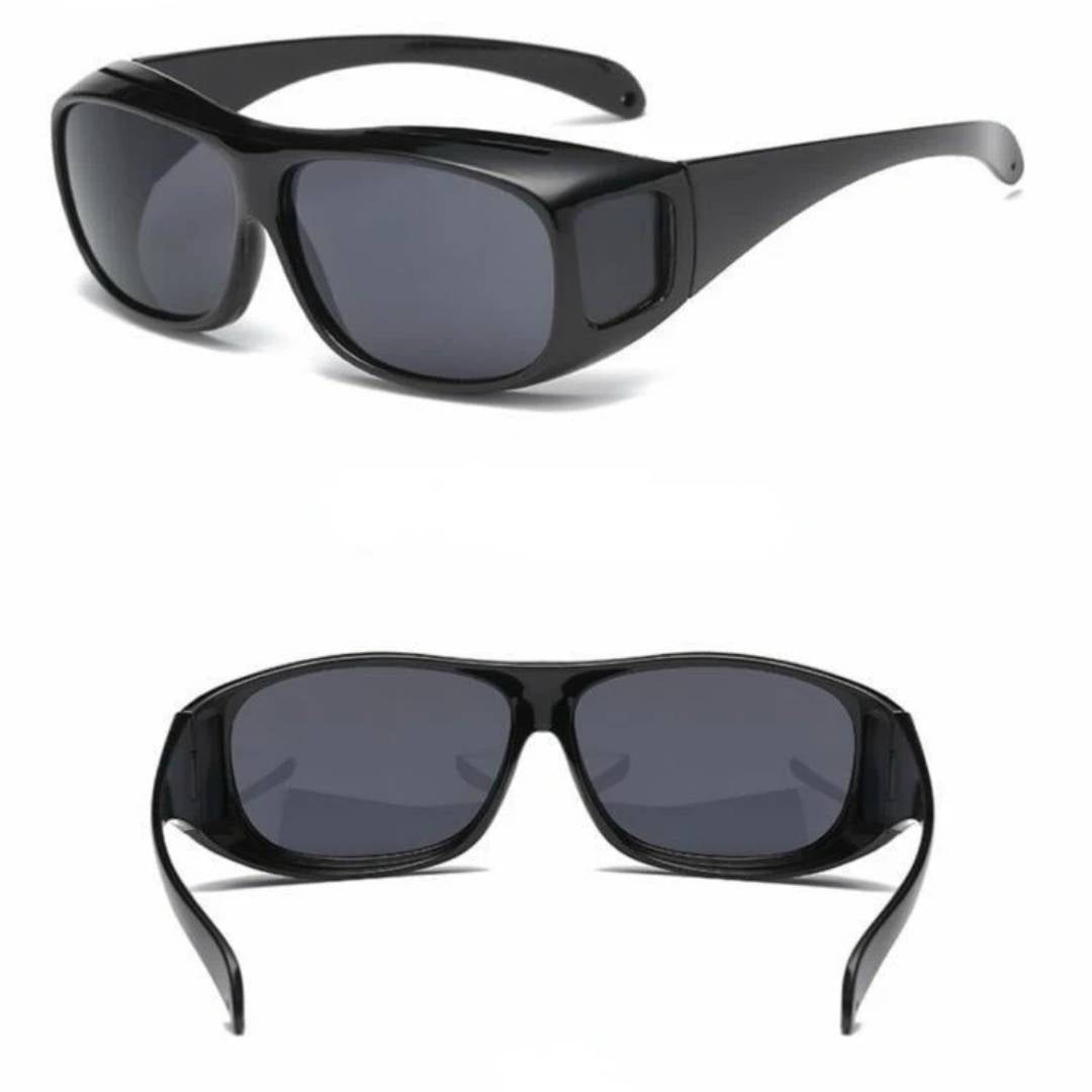 Augenschutz beim Autofahren: Blendfreie Fahrbrille mit gelben Gläsern, ideal für verbesserte Sicht bei Nacht und Nebel.