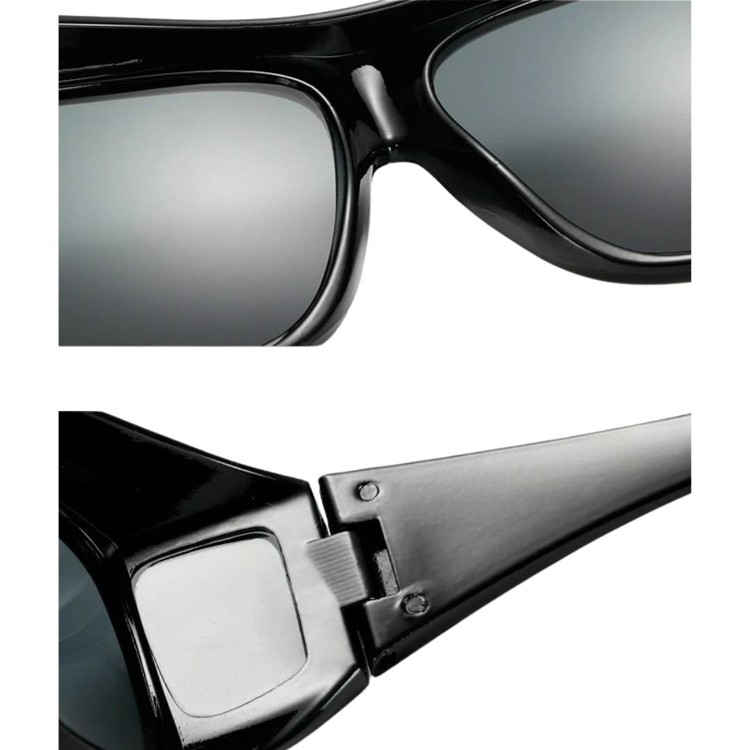 Sichtverbesserung & Sicherheit: Blendfreie Nachtsicht-Fahrbrille mit UV-Schutz, ideal für Autofahren in der Dämmerung.