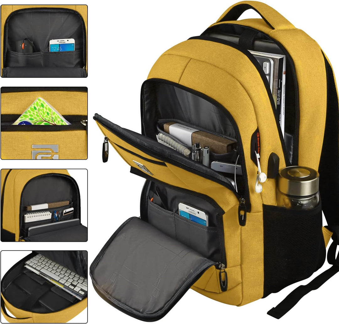 Vielseitiger Laptop-Rucksack unisex mit Diebstahlschutz, USB-Port und optimaler Organisation.