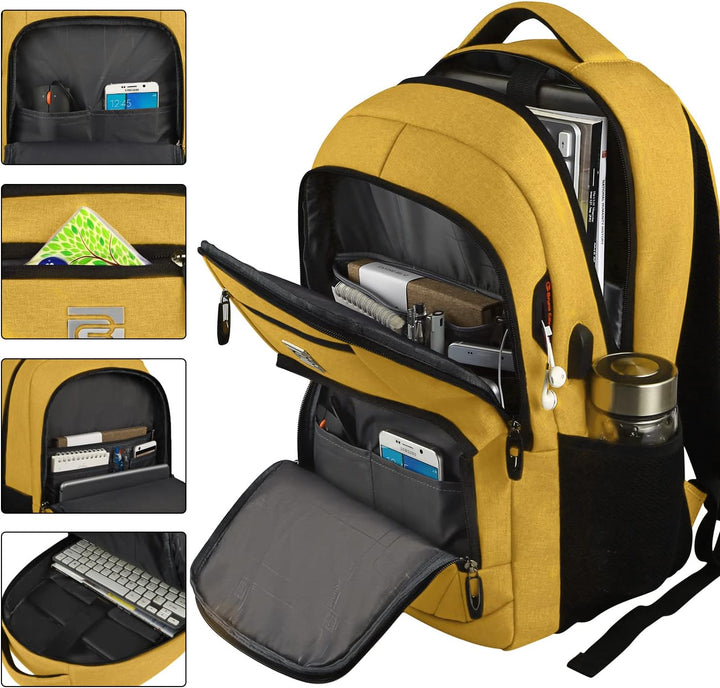 Vielseitiger Laptop-Rucksack unisex mit Diebstahlschutz, USB-Port und optimaler Organisation.