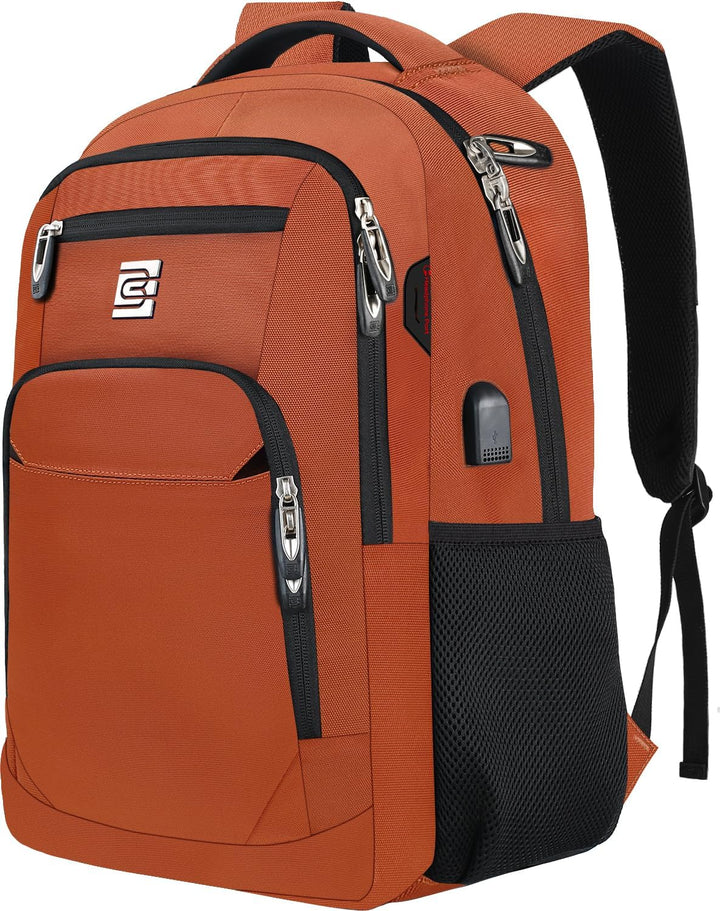 Praktischer Anti-Diebstahl Rucksack mit USB-Port für sicheres Laden unterwegs, unisex Design.