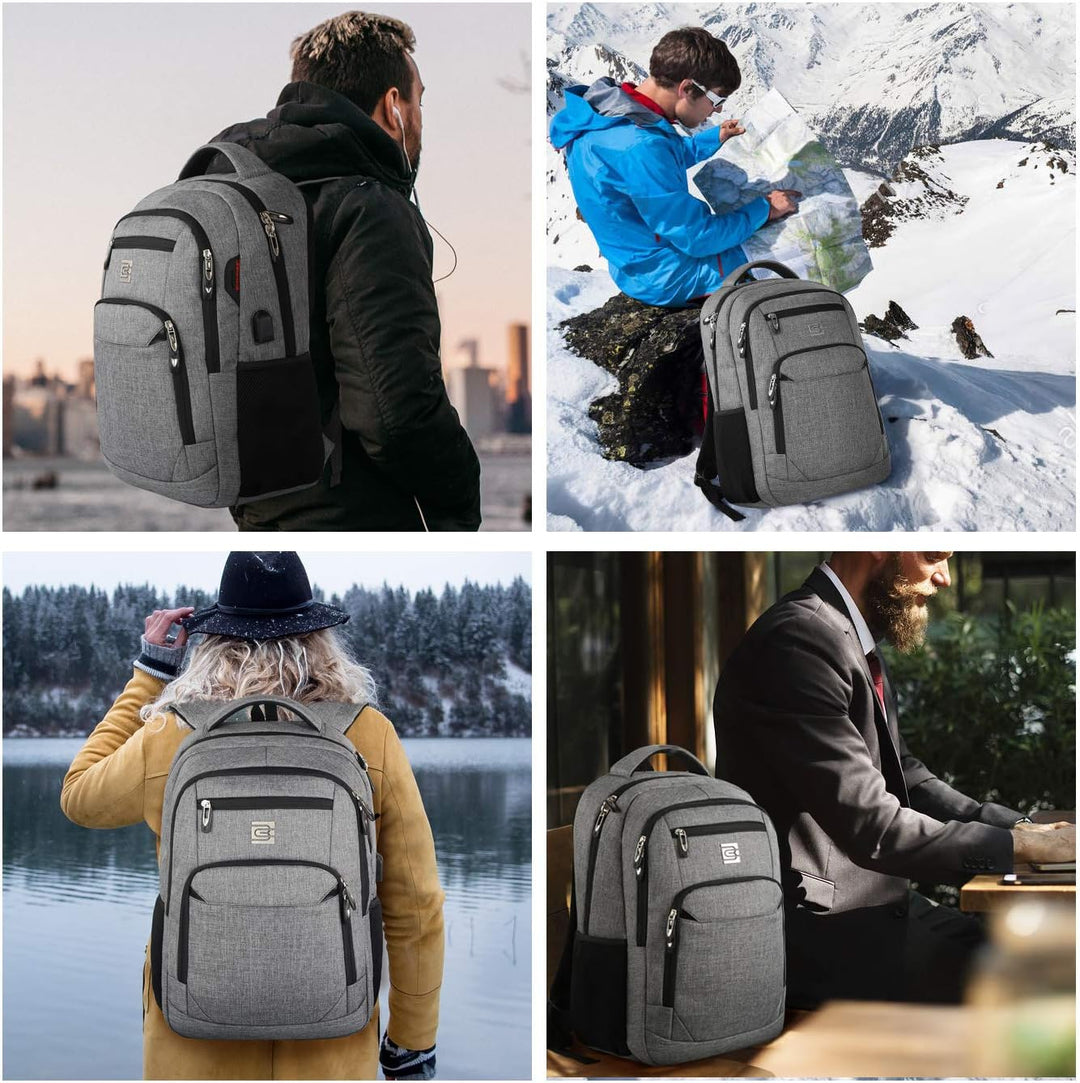 Kompakter Anti-Diebstahl Rucksack unisex mit USB-Ladeanschluss für tägliche Abenteuer.