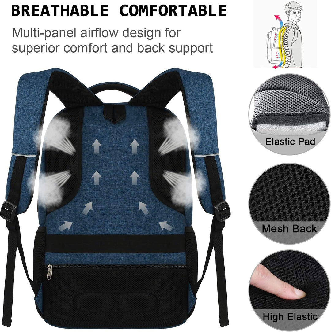 Praktischer Pendler-Rucksack unisex mit USB-Ladeanschluss und Anti-Diebstahl-Merkmalen.