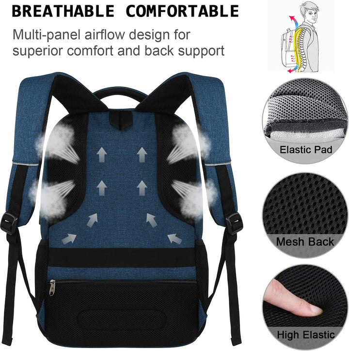 Praktischer Pendler-Rucksack unisex mit USB-Ladeanschluss und Anti-Diebstahl-Merkmalen.