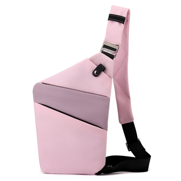 Ergonomische Unisex Anti-Diebstahl Umhängetasche. Angenehmer Tragekomfort auch bei längeren Touren.