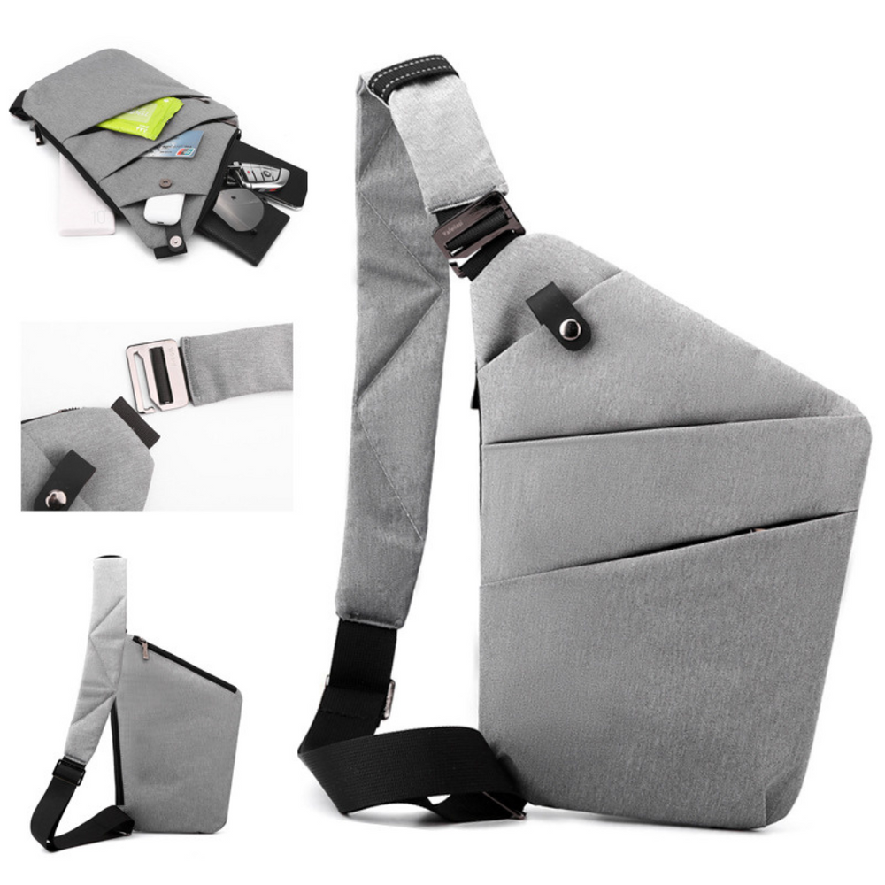 Stylische Anti-Diebstahl Schultertasche für Damen & Herren. Ideal für sichere Reisen und den täglichen Gebrauch.