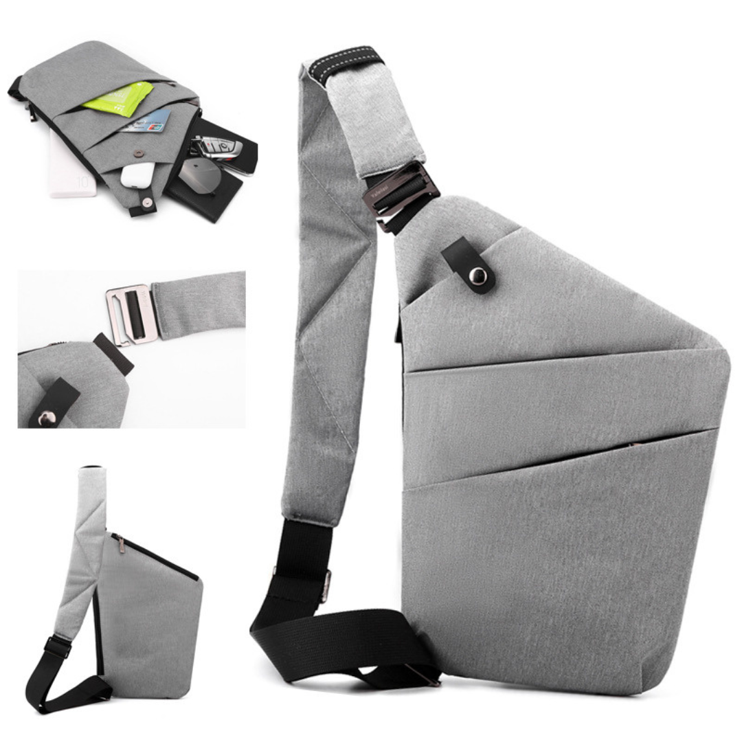 Stylische Anti-Diebstahl Schultertasche für Damen & Herren. Ideal für sichere Reisen und den täglichen Gebrauch.