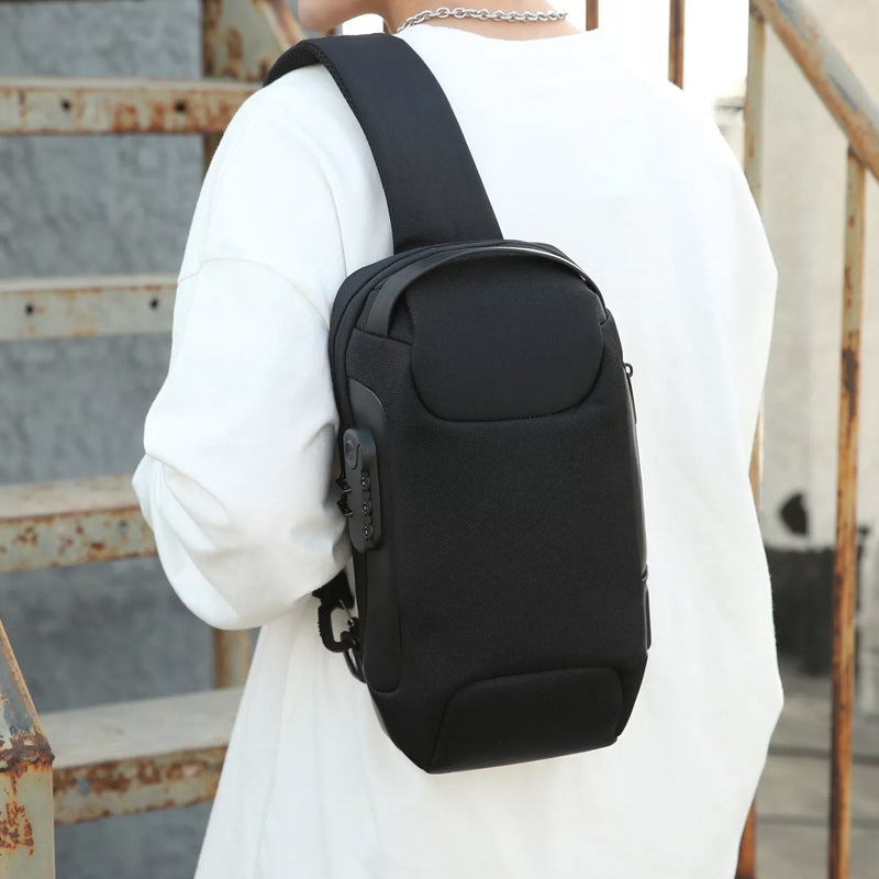 Robuste, wetterfeste Unisex Anti-Diebstahl Tasche, ideal für Outdoor-Aktivitäten & Reisen, bietet hohe Sicherheit.