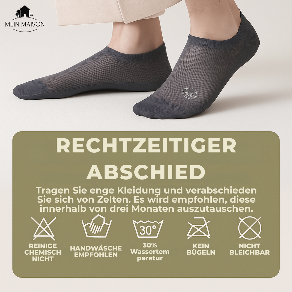 Graue Anti-Rutsch Socken für Damen & Herren. Bieten sicheren Halt und optimalen Komfort.