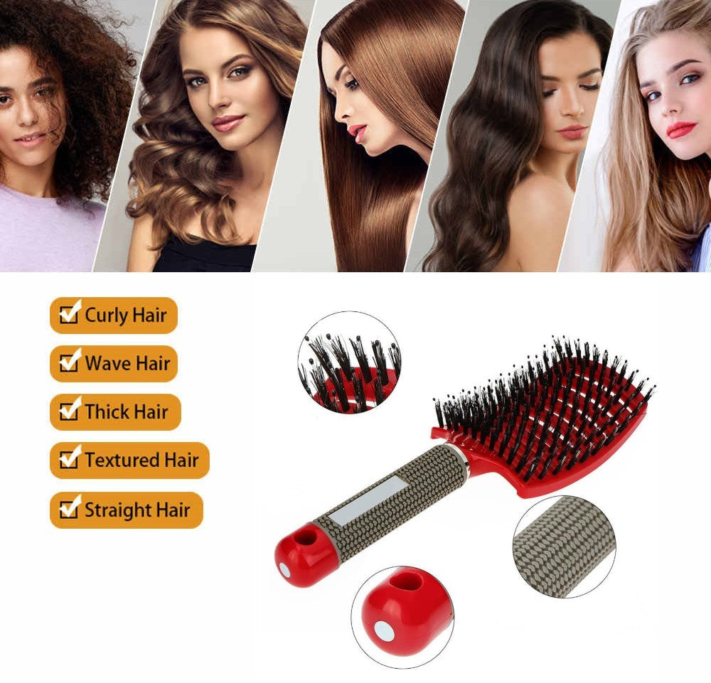 Effektive Entwirrbürste für schmerzfreies Kämmen. Perfekt für nasses & trockenes Haar. Unisex Haarpflege.