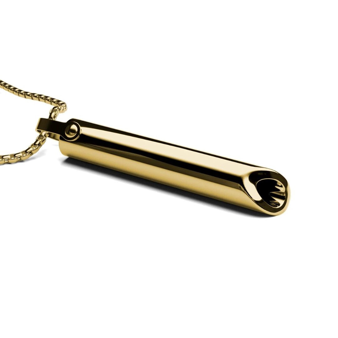 Moderne, beruhigende Unisex Kette, rechteckig. Ideal für Stressabbau, Fokus & Achtsamkeit. Schmuck für Entspannung.