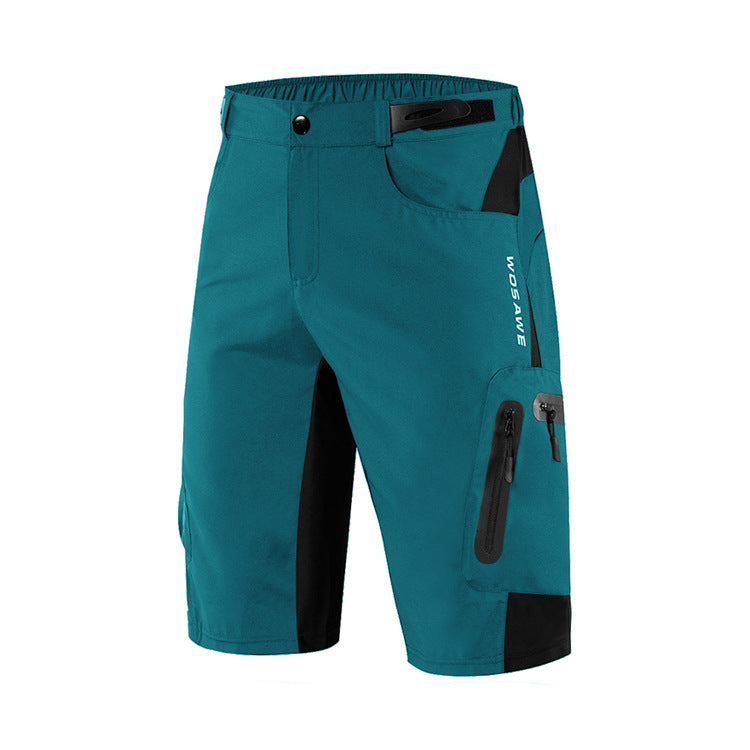 Blaue Unisex Wander-Shorts für Herren und Damen; vielseitige Outdoor- & Reisekleidung für Sport & Freizeit.