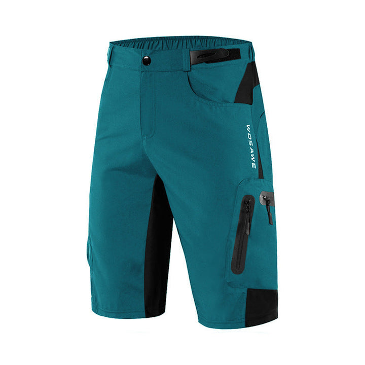 Blaue Unisex Wander-Shorts für Herren und Damen; vielseitige Outdoor- & Reisekleidung für Sport & Freizeit.