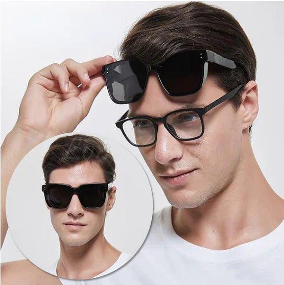 Aufsteck-Sonnenbrille für Brillenträger, polarisiert, optimaler Sonnenschutz, unisex Accessoire.