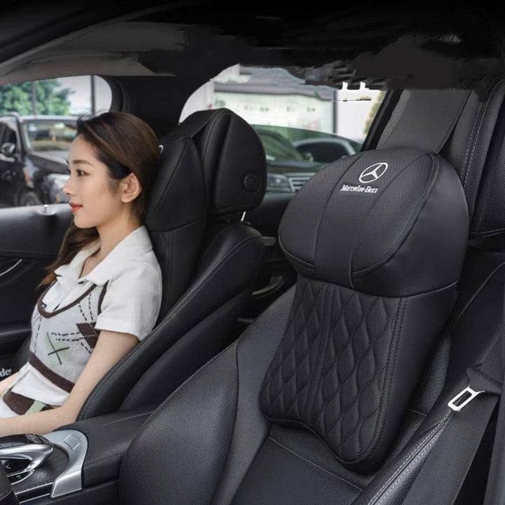 Auto Nackenkissen mit verstellbarem Riemen zur einfachen Befestigung am Autositz; Memory-Schaum.