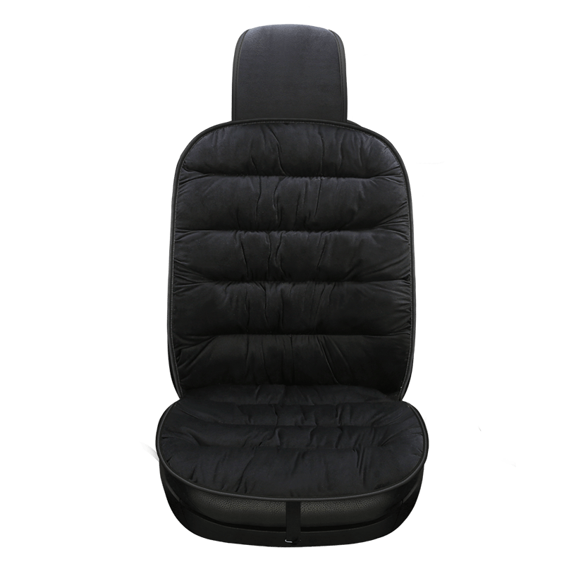Schwarzes Unisex Sitzkissen, weich und atmungsaktiv. Ergonomisches Design für besten Fahrkomfort.