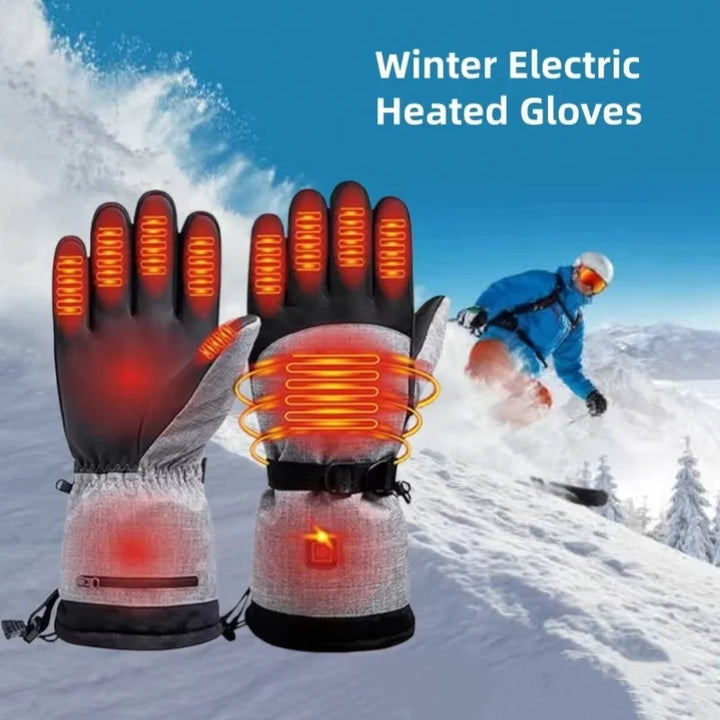 Unisex beheizbare Winterhandschuhe für Damen & Herren, wasserdicht & winddicht, ideal für kalte Outdoor-Aktivitäten.