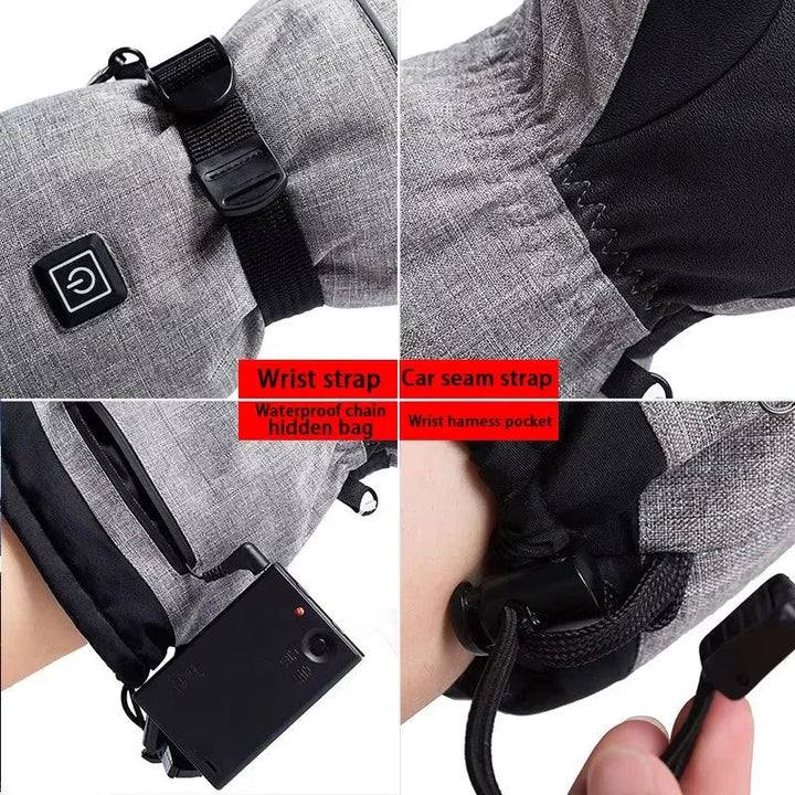Hochwertige beheizbare Handschuhe für extreme Kälte, wasserdicht & atmungsaktiv. Ideal für Winter-Outdoor-Sport.