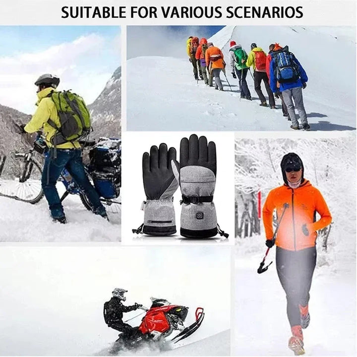 Beheizbare Fahrradhandschuhe & Motorradhandschuhe, Unisex, mit smarter Heiztechnologie für warme Hände im Winter.